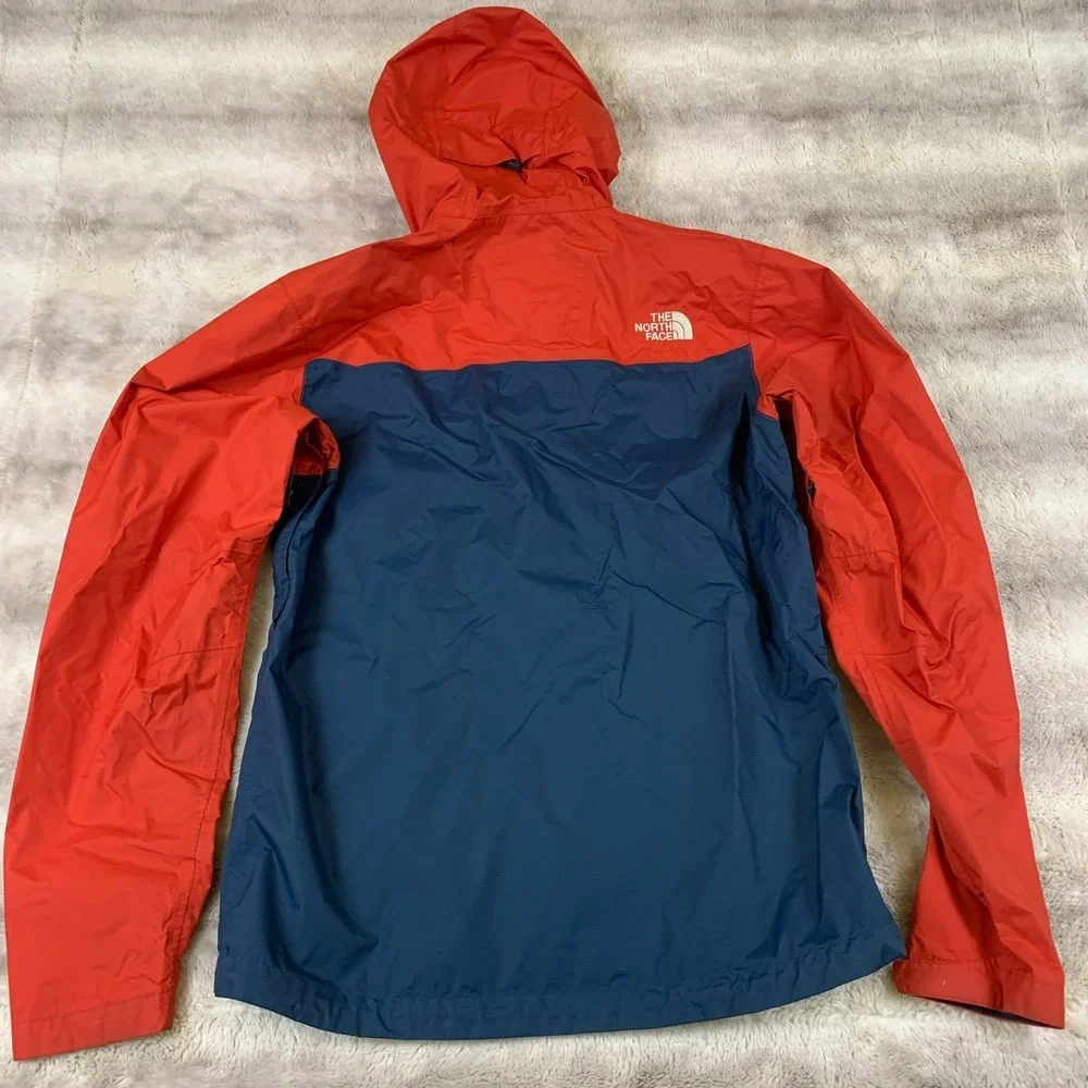 The North‎ Face DryVent Rain Jacket Mens Red Blue Hooded Shell